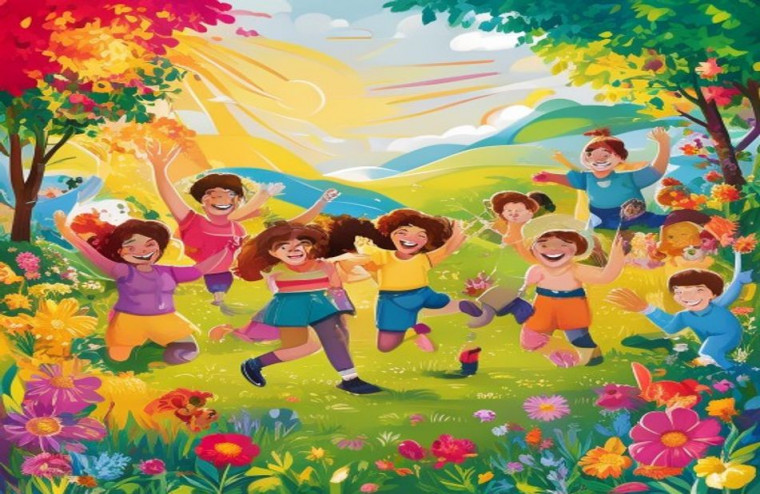 Happiness HD AI Wallpaper