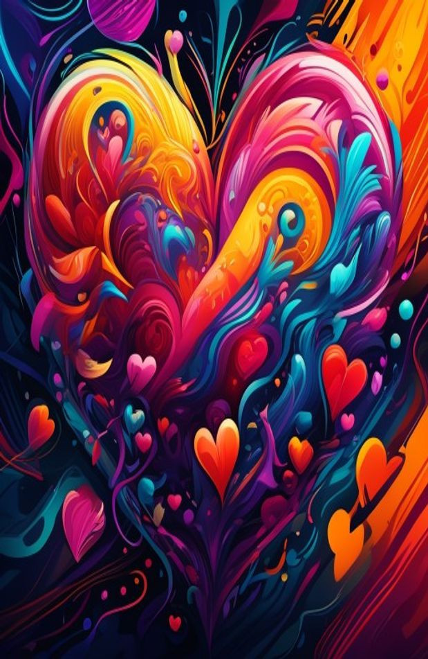 Heart HD AI Wallpaper In Full Screen