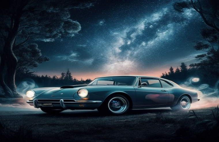Supernatural Impala AI Wallpaper