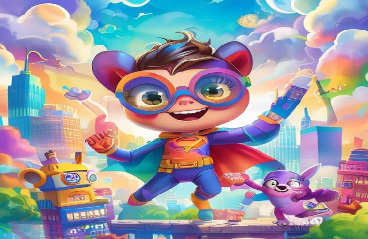 Cute Superhero AI Wallpaper