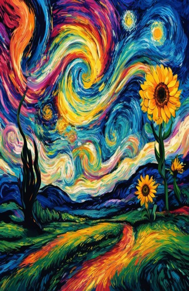 Van Gogh HD AI Wallpaper