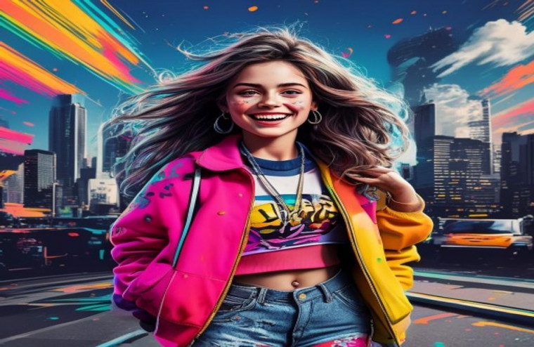 Teen Girl AI Wallpaper For Computer