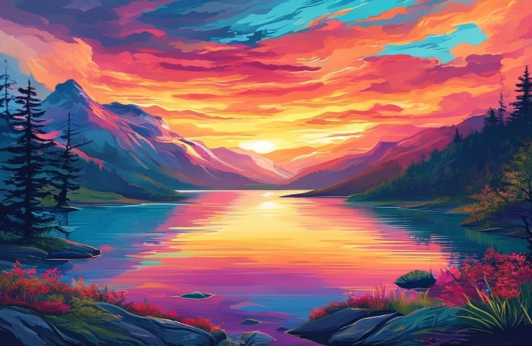 HD Dual Screen AI Wallpaper
