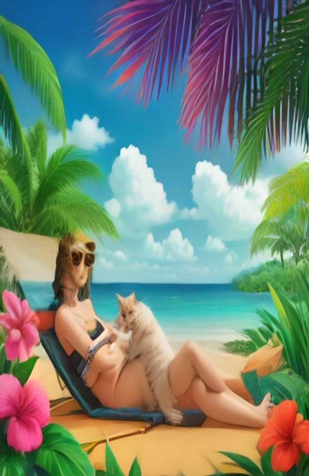 Cool Cat HD AI Wallpaper