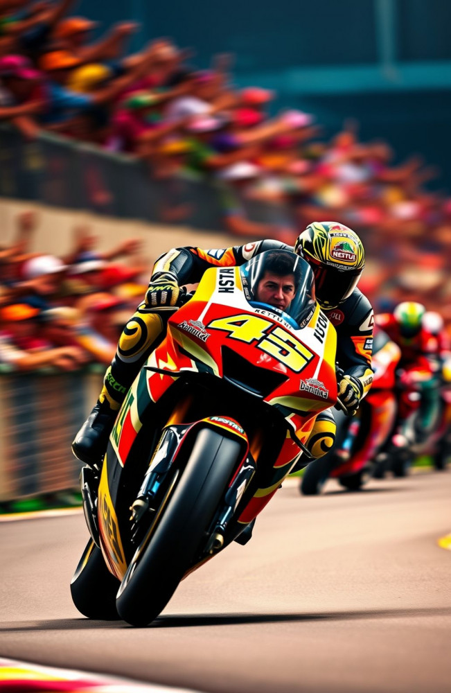 Valentino Rossi AI Wallpaper HD