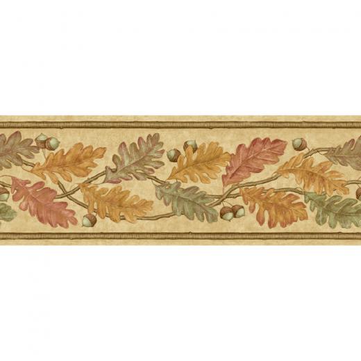 Free download IMPERIAL 6 78 Oak Leaves Prepasted Wallpaper Border at ...