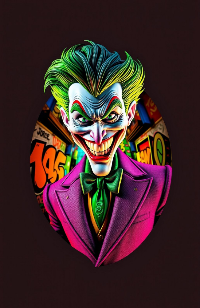 Joker 3d AI Wallpaper