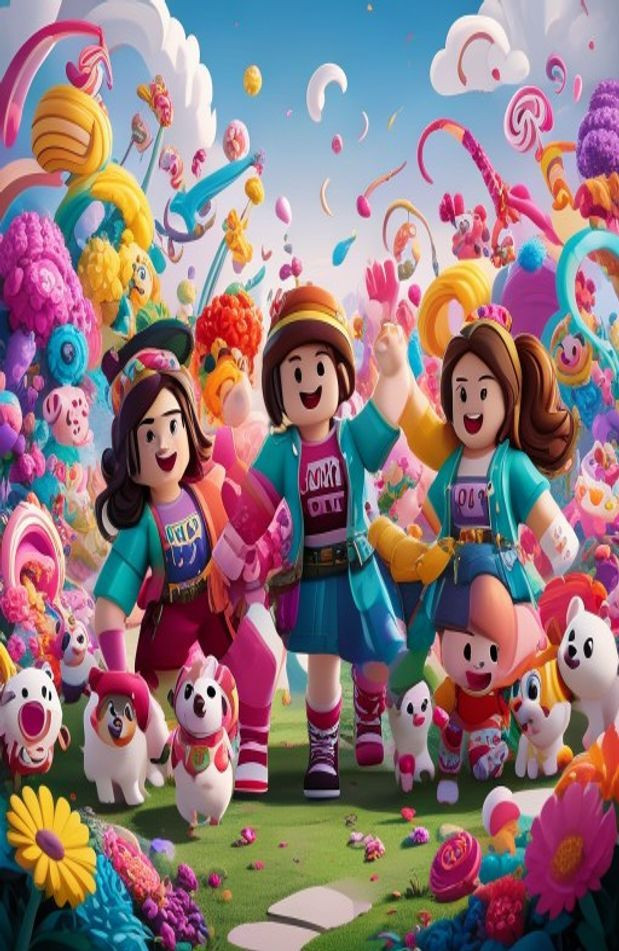 Roblox Cute Girls AI Wallpaper
