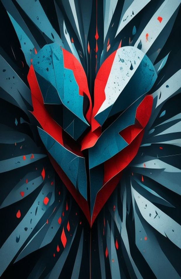 Broken Heart AI Wallpaper HD