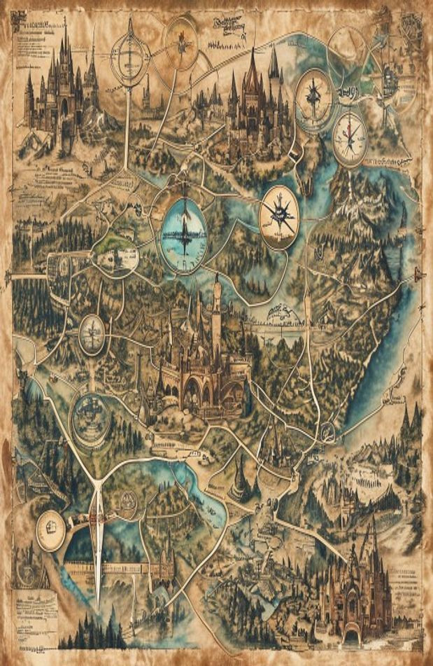 Westeros Map AI Wallpaper