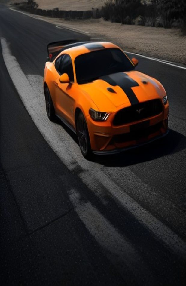 Mustang Logo AI Wallpaper