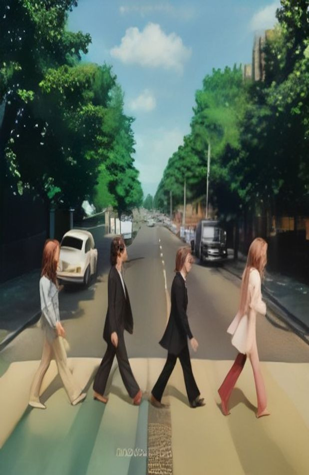 Abbey Road AI Wallpaper