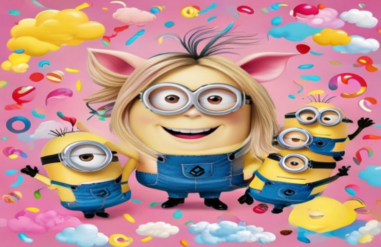Agnes Despicable Me AI Wallpaper