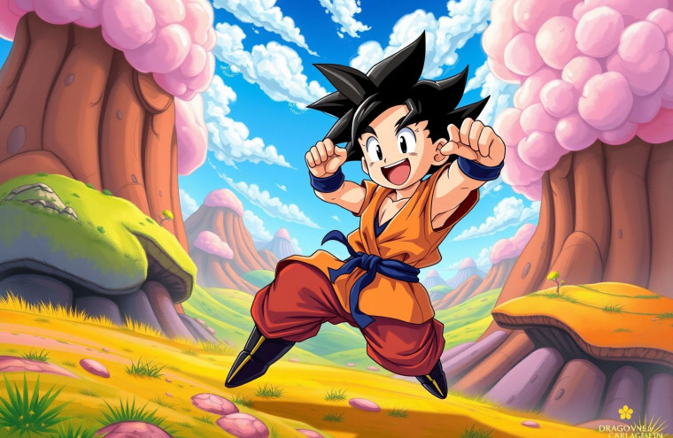 Kid Goku AI Wallpaper