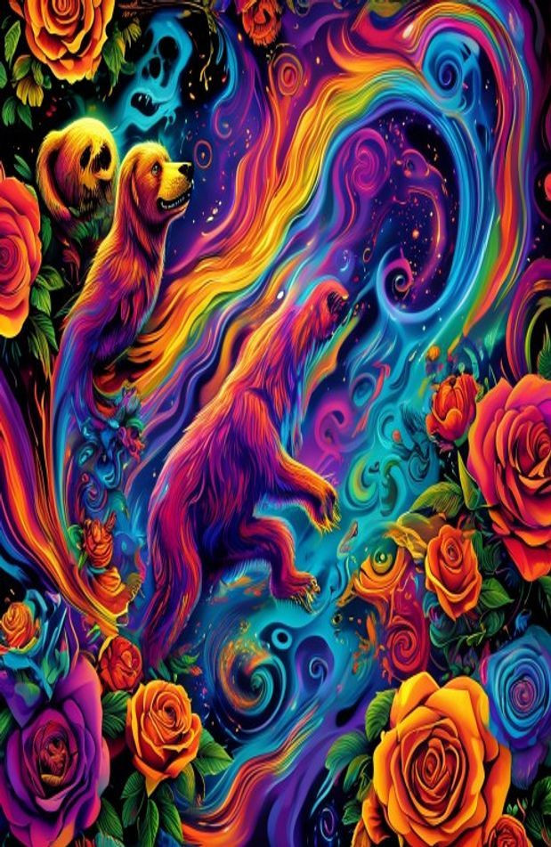 Grateful Dead AI Wallpaper