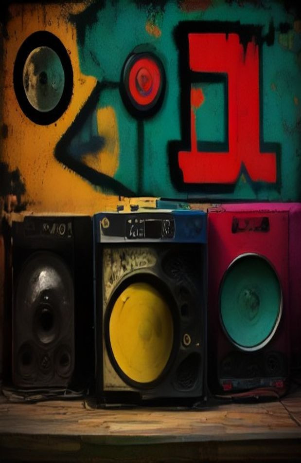 Old School Hip Hop AI Wallpaper