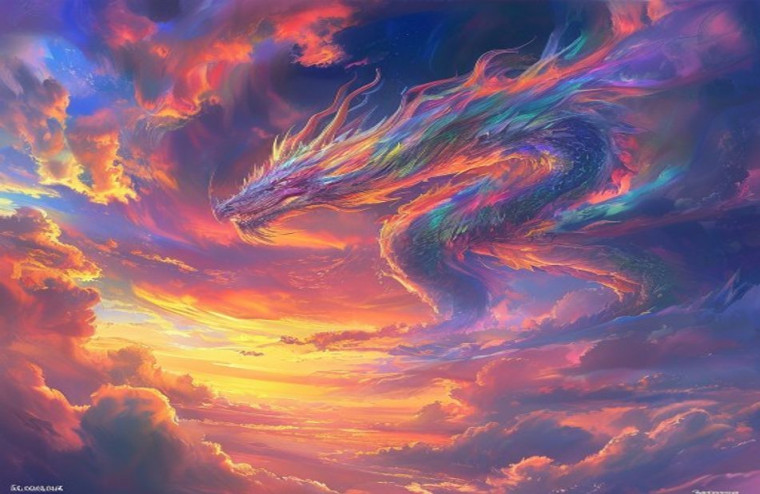 Cool Dragon AI Wallpaper