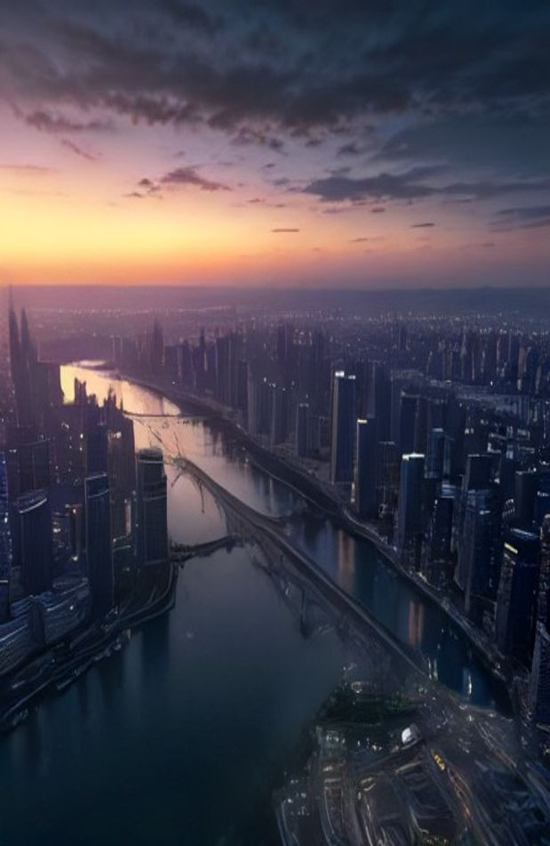 HD City AI Wallpaper 1080p