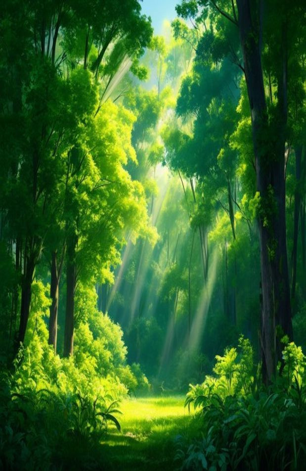 Green Forest AI Wallpaper HD