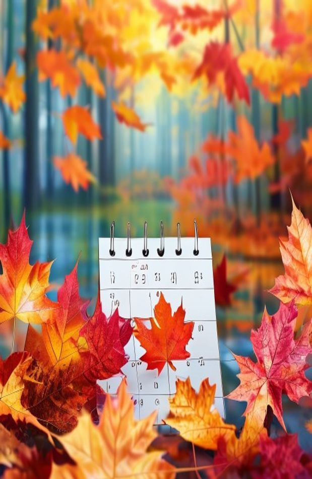 October Calendar AI Wallpaper