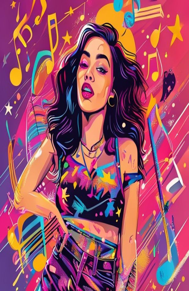 Dua Lipa AI Wallpaper