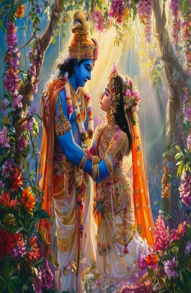 Radha Krishna HD AI Wallpaper