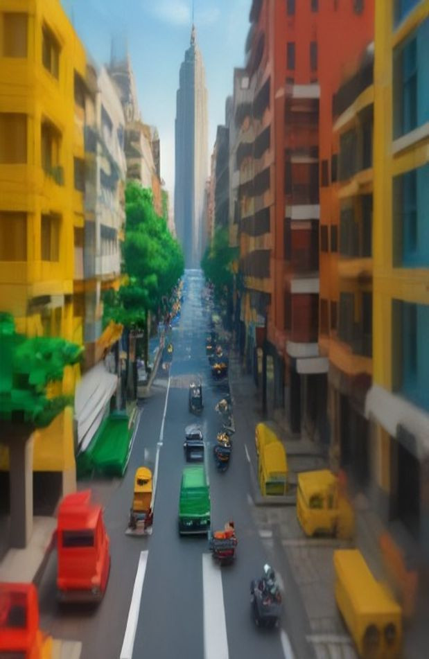 Lego City AI Wallpaper