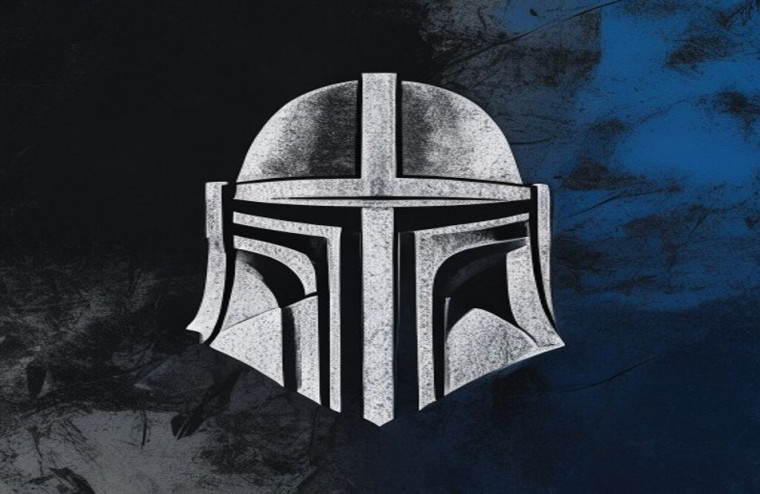 Mandalorian Symbol AI Wallpaper