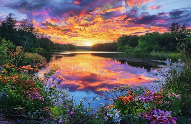 Beautiful Nature AI Background