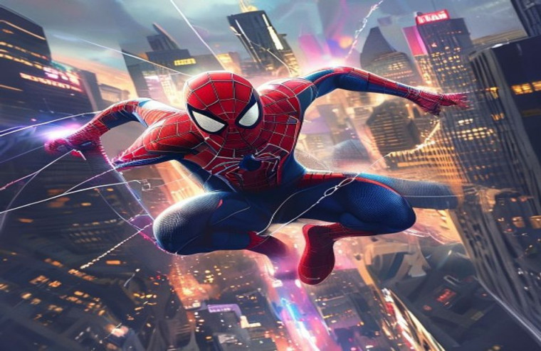 Spiderman 3d AI Wallpaper