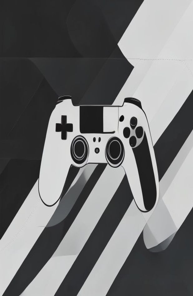 Minimalist Gaming AI Wallpaper