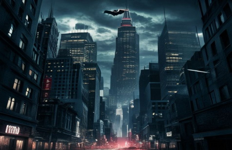 Gotham City HD AI Wallpaper