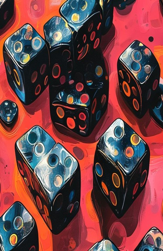 Black Dice AI Wallpaper