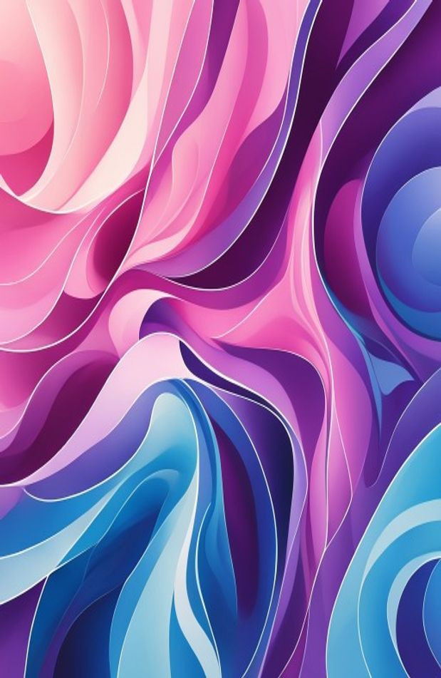 Pink Purple And Blue AI Wallpaper