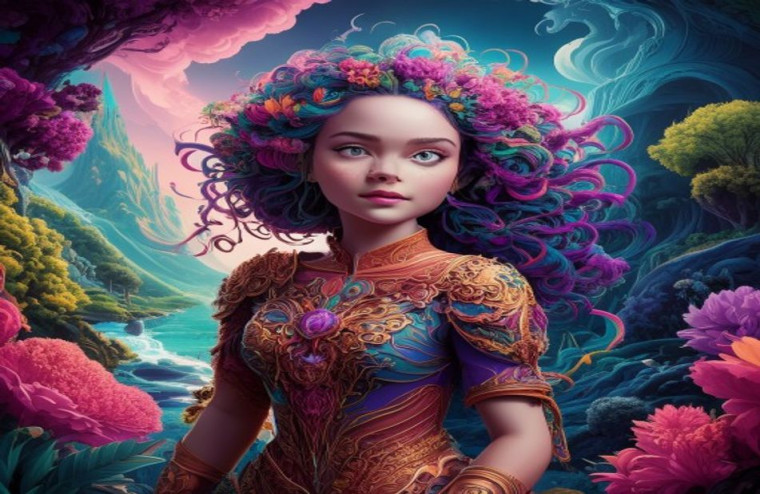 3d Girl AI Wallpaper For Computer
