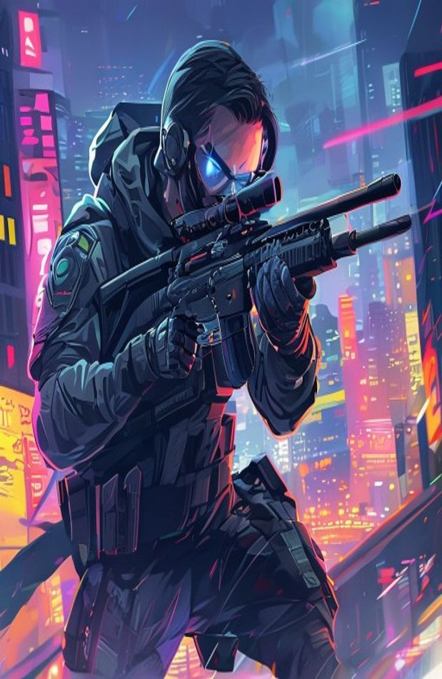 Anime Sniper AI Wallpaper
