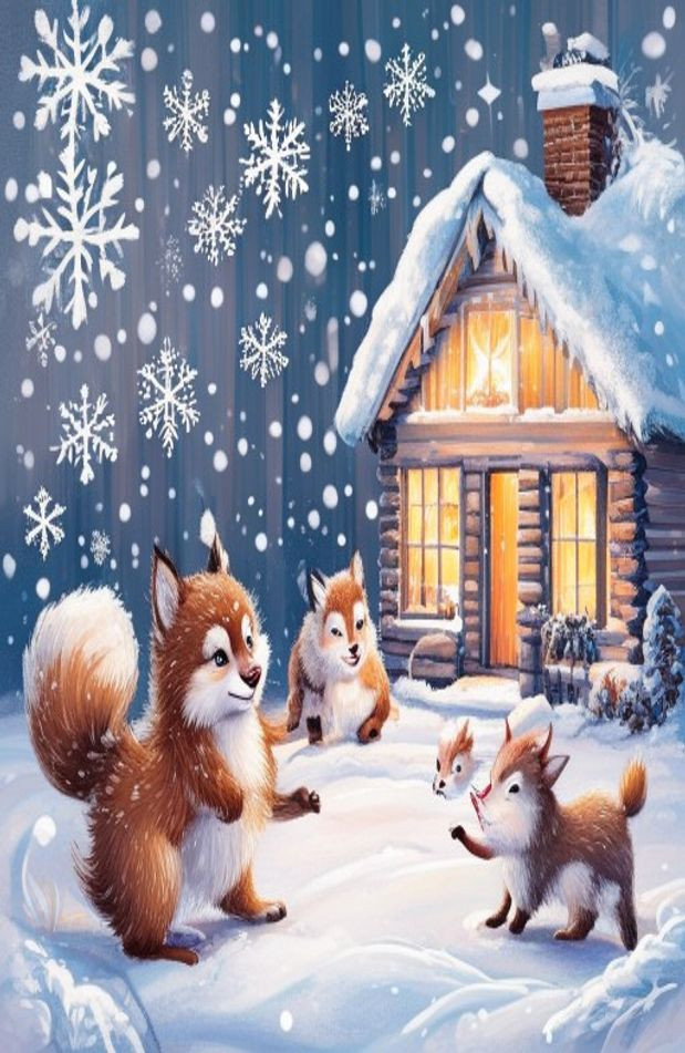 Cute Winter AI Wallpaper