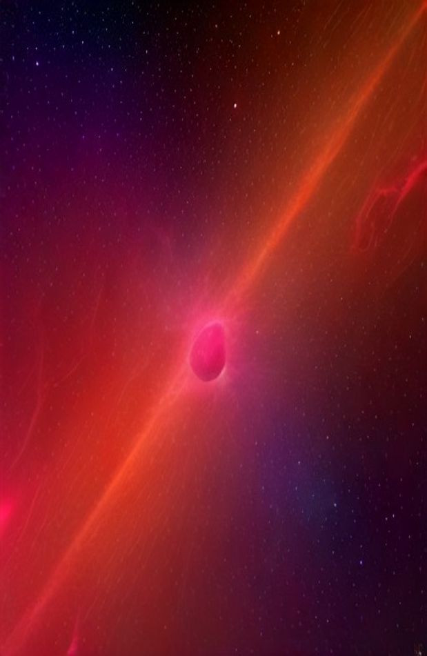 Red Space AI Wallpaper