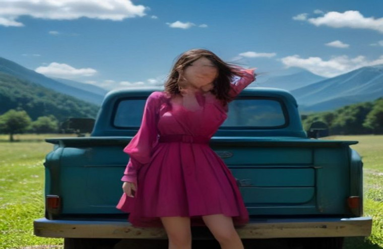 Girls And Trucks AI Wallpaper
