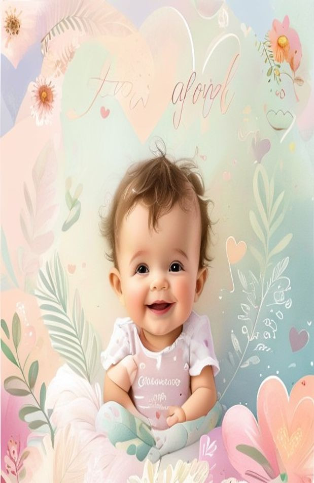 Cute Baby AI Wallpaper With Quotes