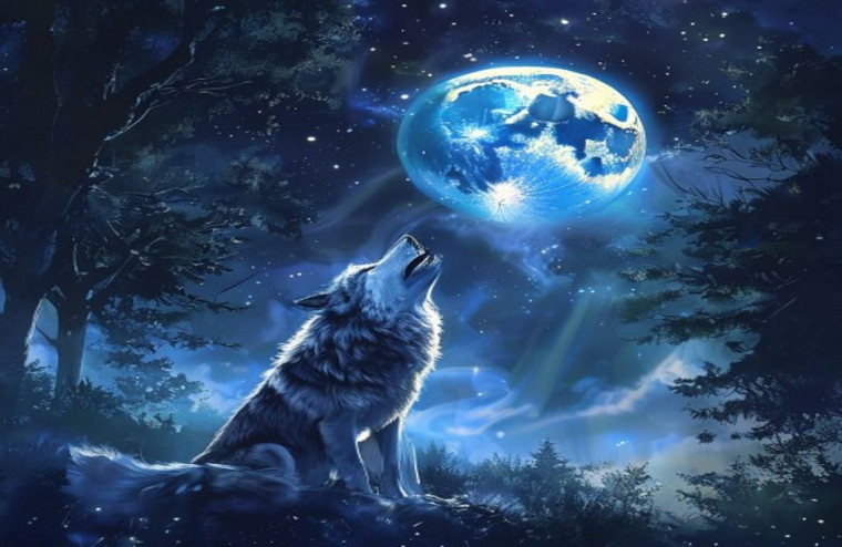 Cool Pictures Of Wolves AI Wallpaper