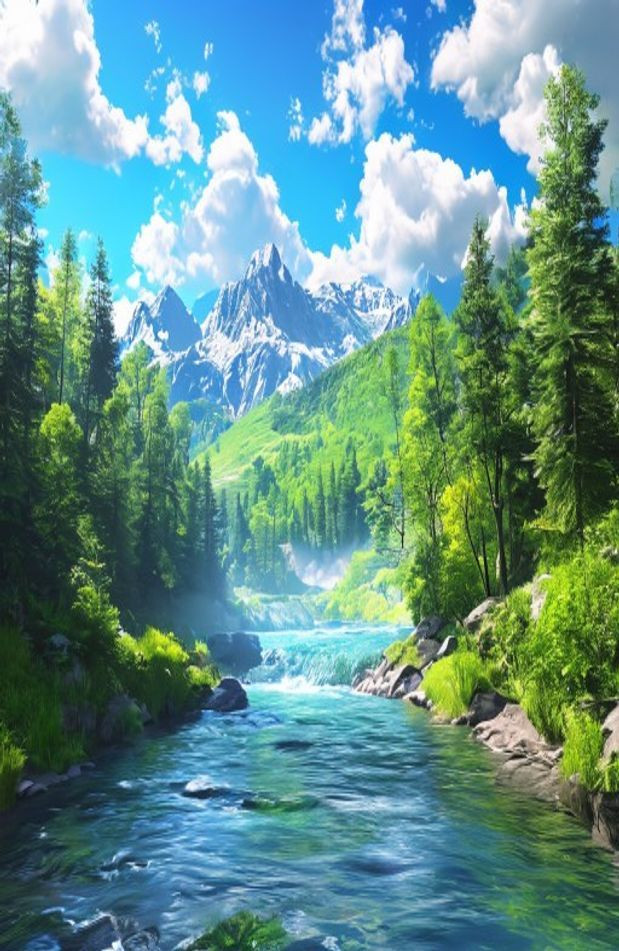 3d HD Nature AI Wallpaper