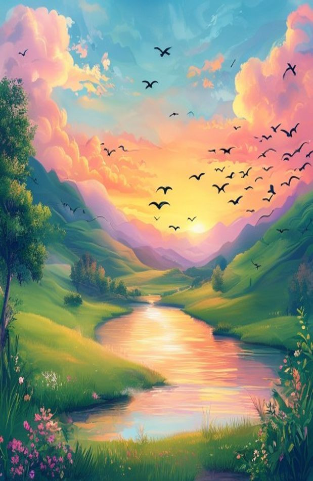 Beautiful Screen AI Wallpaper