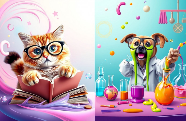Funny Dual Screen AI Wallpaper