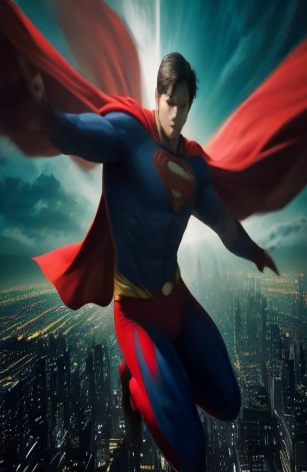 3d Superman AI Wallpaper