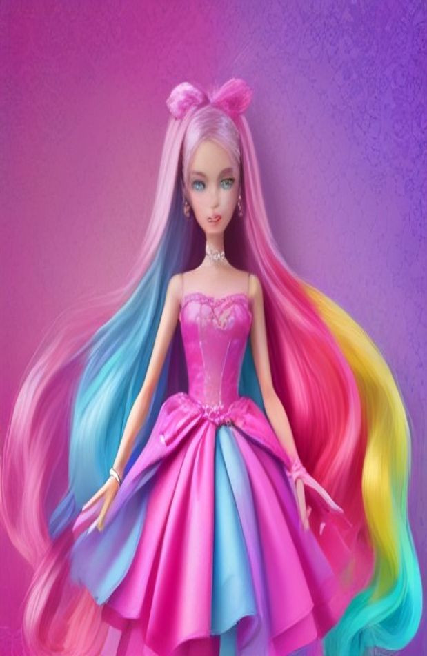 Barbie Doll AI Wallpaper For