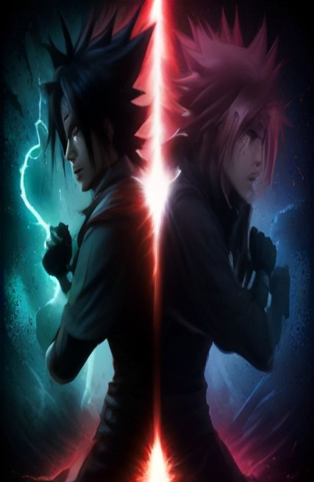 Naruto Vs Sasuke HD AI Wallpaper
