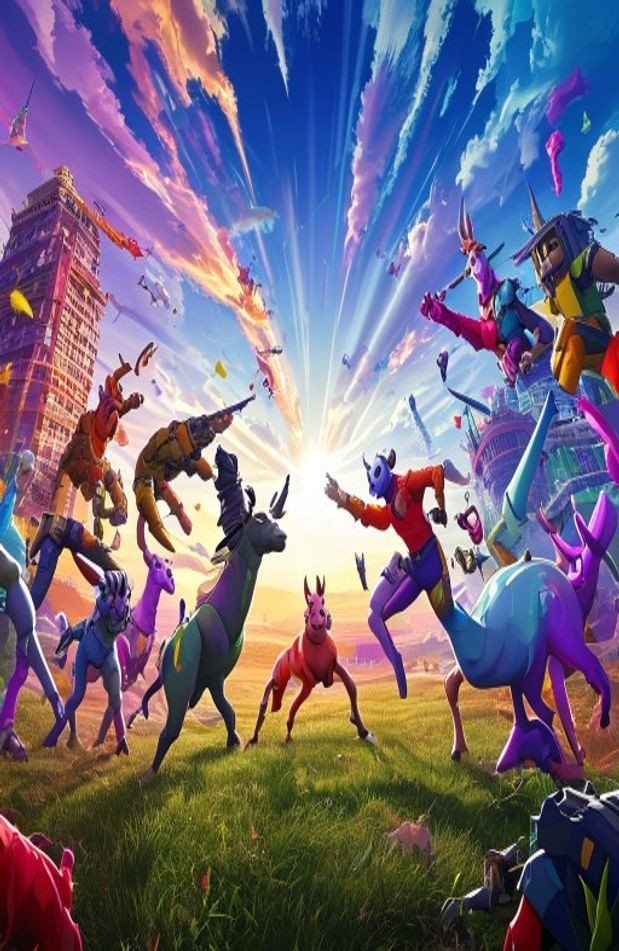 Cool Fortnite HD AI Wallpaper