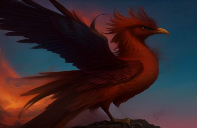 Phoenix Bird HD AI Wallpaper