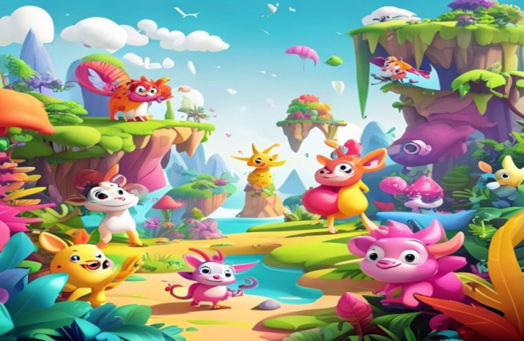 3d Cartoon AI Wallpaper